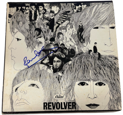 PAUL MCCARTNEY THE BEATLES SIGNED REVOLVER ALBUM VINYL AUTOGRAPH