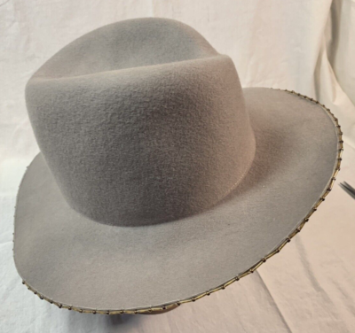 Putty Grey Wool Michael Stars Adjustable Fedora Women display picture 3