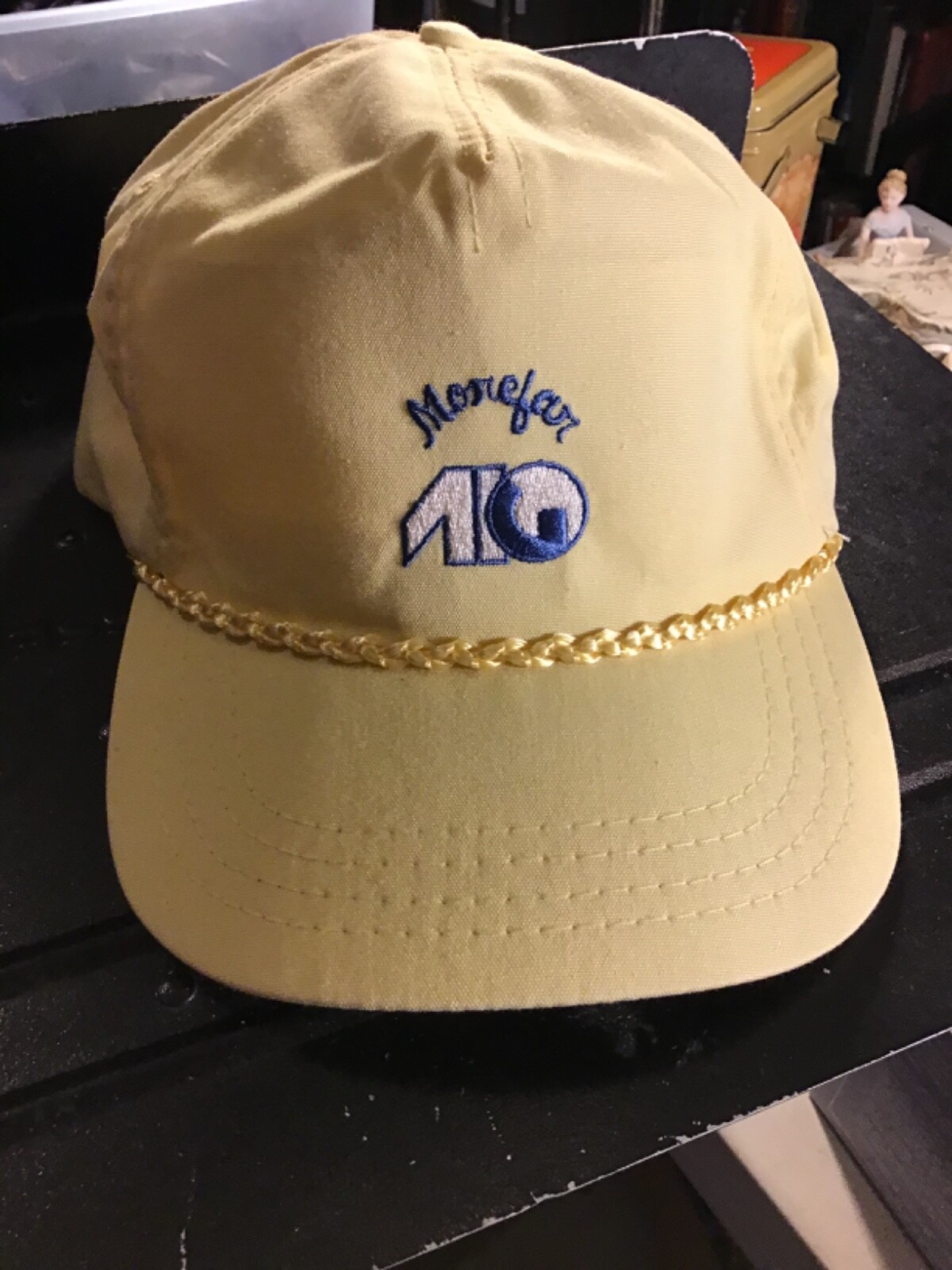 Vintage 1980’s Yellow  Hat From Morefar AIG Back O’ Beyond Very Rare