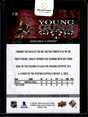 2023-24 Upper Deck Young Guns Retro Logan Cooley Rookie #T-35