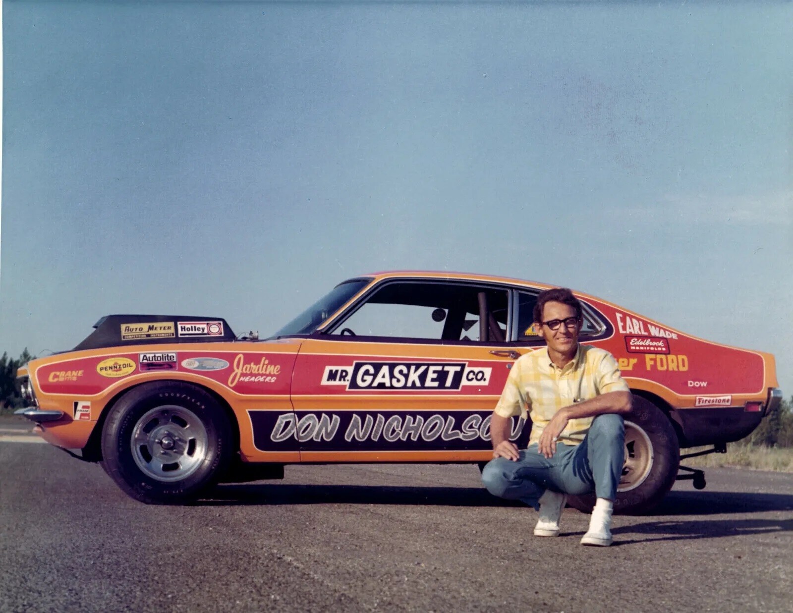 Dyno Don Nicholson Mr Gasket Ford Maverick Funny Car 8x10 PHOTO PRINT ...