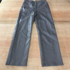 Aritzia Wilfred The Melina Straight Pant Women 2 Brown High Waisted Faux Leather