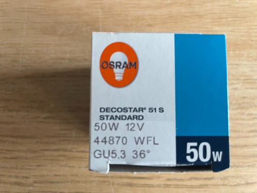 10 x Osram Halogen 50W GU5.3 12V 44870 WFL Decostar 51 S Standard Bulbs - Picture 5 of 10