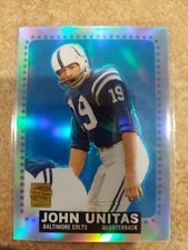 2000 topps john unitas reprint refractor #R8