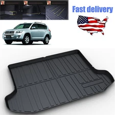 Black Cargo Mat Trunk Liner Floor Mats fit for Toyota RAV4 2006-2012 All Weather