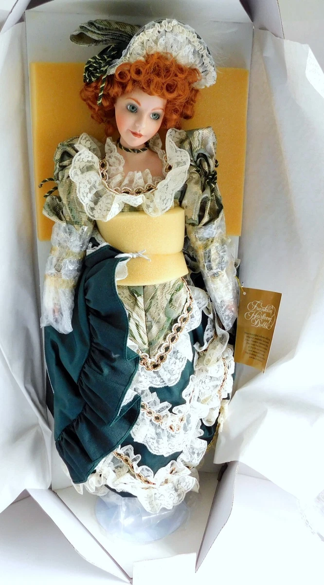 Franklin Mint heirloom porcelain musical doll