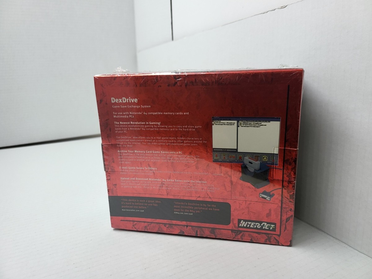 NEW SEALED N64 Dex Drive Memory Card to PC Game Save Exchange