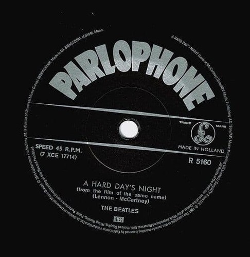 THE BEATLES A Hard Day's Night Vinyl Record Single 7 Inch Parlophone 2019 & Rock - Picture 2 of 6