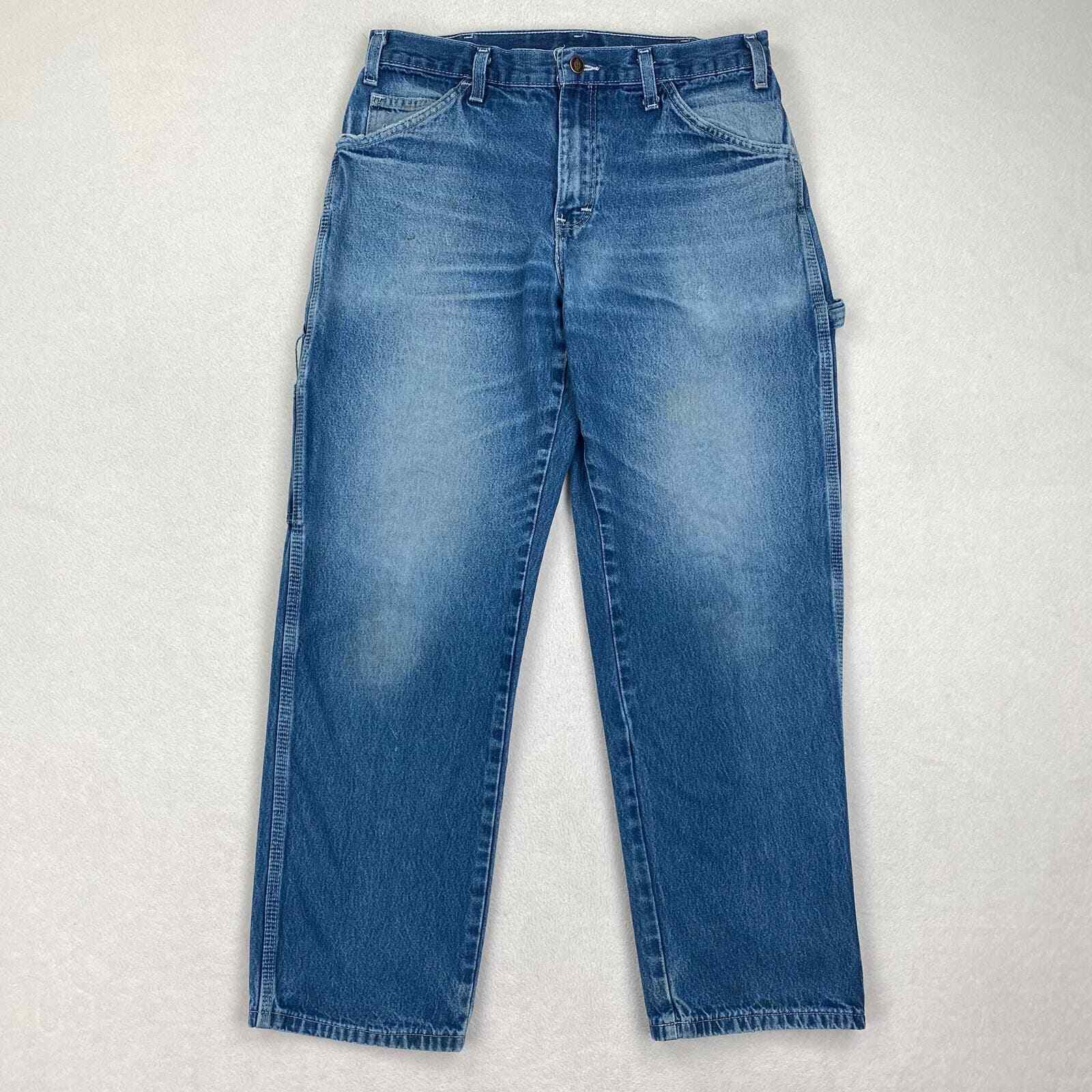Vintage Dickies Jeans Size 32x29 Medium Wash Fade… - image 1