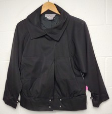 Charlotte Ford Vintage Blazer 6 Womens Black Tailored Cropped Jacket Nos New