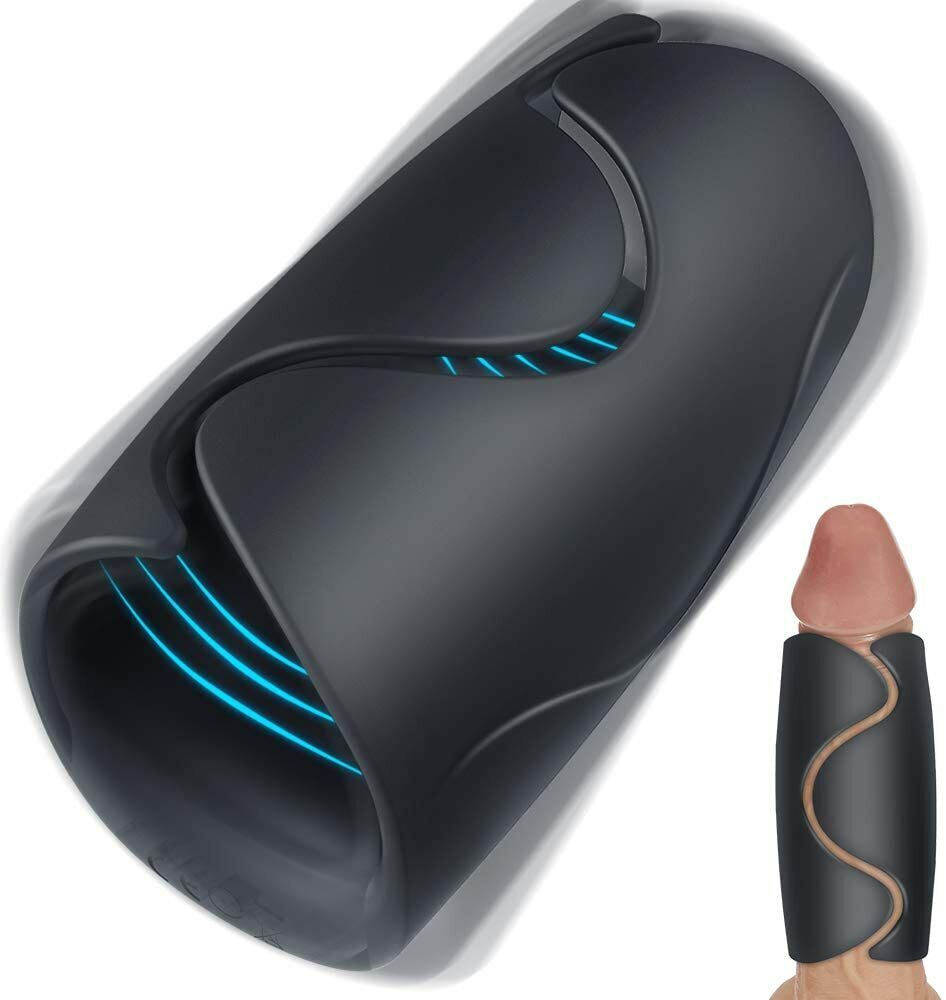 WOW Male Masturbator Vibrating Sleeve INSANE Realistic Feel Pocket Pussy Stroker EBay