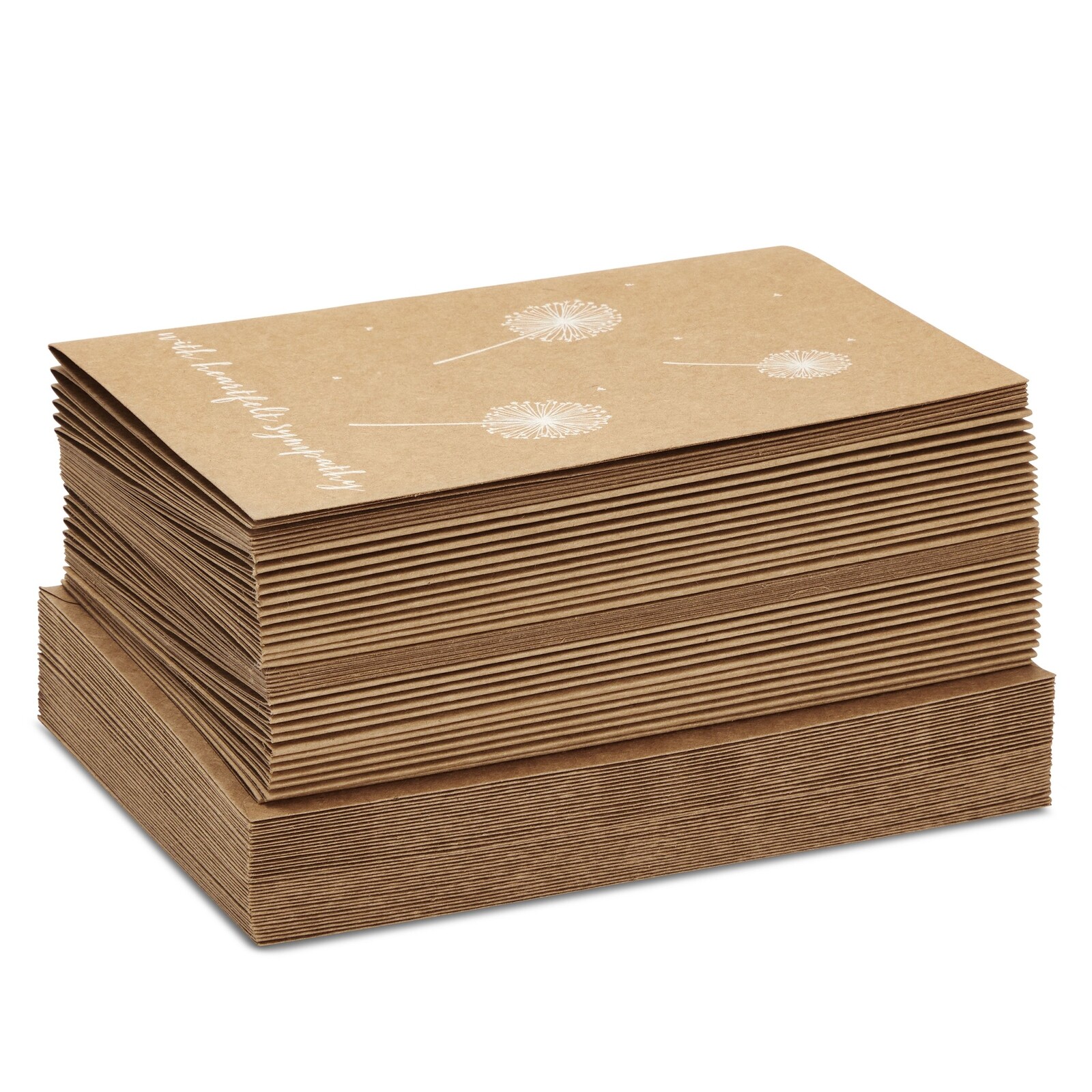 36 Pack Sympathy Cards with Envelopes Condolence Card Kraft Paper Bulk