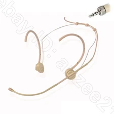Folding Beige Headset Microphone for Sennheiser Audio Technica Shure Wireless