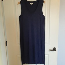 Madewell Women's Jersey Tank Dress Blue Size L