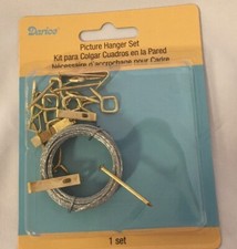 Darice, 22 Piece Plus Wire-Assorted Picture Hanging Set -- New