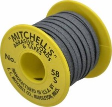 Made in USA 3/16" Wide, 150 Grit Silicon Carbide Abrasive Tape 50' Long, Very...
