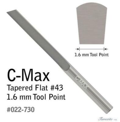 GRS  TOOLS C-MAX CARBIDE TAPERED FLAT GRAVERS 0.2mm to 2.0mm