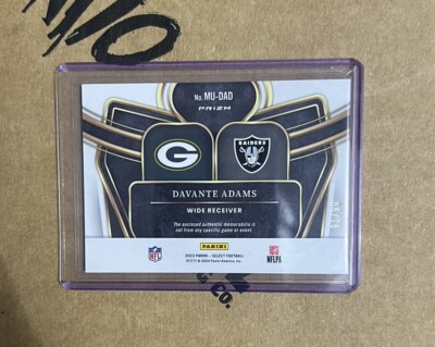 Davante Adams 2023 Panini Select Multiverse Dual Patch Silver