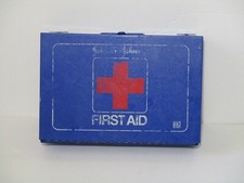 VTG Johnson & Johnson First Aid Box 8161 Metal Medicine Advertising Made in USA