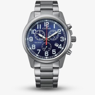 Citizen Eco-Drive Herren Chronograph Edelstahl Uhr AT0200-56L