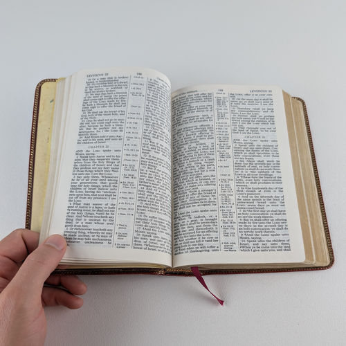Holy Bible KJV Red Letter Riverside 87RL (Nelson) - 1972 Red Leather Bound - Picture 12 of 21