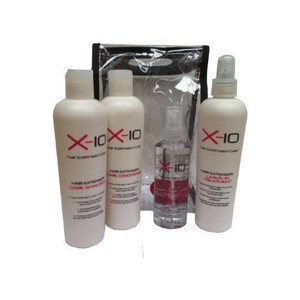 X 10 Human Hair Extension Hair Kit Of 4 Products Shampoo