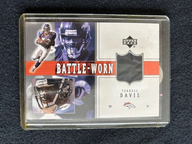 Terrell Davis  Certified Game Used Jersey Card (Inventory #B)