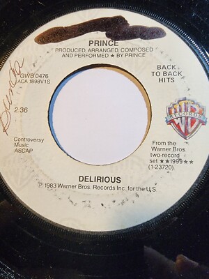 Prince- Delirious / Let's Pretend We're Married - 1983 WB GOOD+ F312