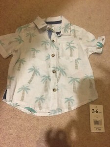baby boy palm tree shirt
