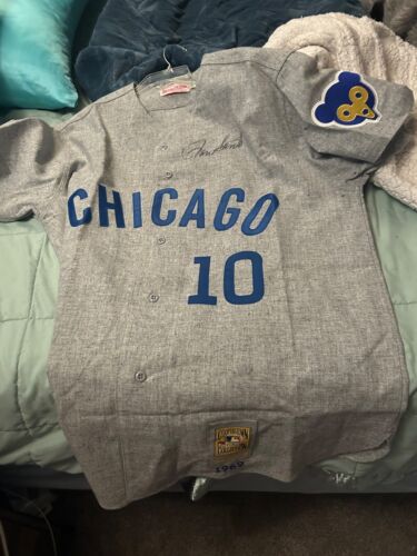 Ron Santo * Autograph Cubs Mitchell Ness Cooperstown Collection Jersey IN PERSON