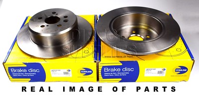 2X REAR AXLE BRAKE DISCS FITS TOYOTA AVENSIS _T22_ 1.6 1.8 2.0 COMLINE ADC01101
