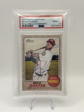 2017 Topps Heritage Bryce Harper Real One Auto PSA 10 