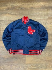 Vintage Boston Red Sox MLB Satin Bomberjacke | Herren Small