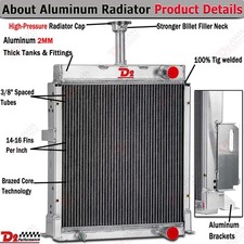 3 Row Radiator For Case Ih Tractor 484 485 574 585 685 784 885+ 84524c93 Tractor