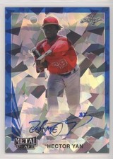 2020 Leaf Metal Draft 1990 Leaf Blue Crystals 12/15 Hector Yan #LA-HY1 Auto 1u6