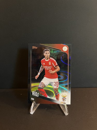 Richard Rios 2025-26 Topps UEFA Club Competitions Raindrop Black /10 Benfica