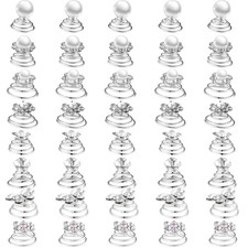 40 Pieces Rhinestone Crystal Twisters Set Spiral Hair Pins Silver Coils Rhine...