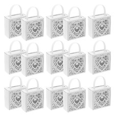 25 Pcs Valentine's Day Cardboard Box Heart Boxes Reception Table Favors