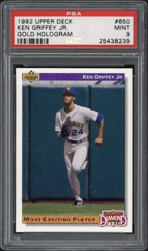 1992 Upper Deck Ken Griffey Jr. Gold Hologram #650 PSA 9 Mint HOF Mariners