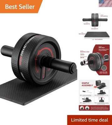Upgraded 3.4'' Ab Roller Wheel - Lightweight & Durable Fitness Tool for All