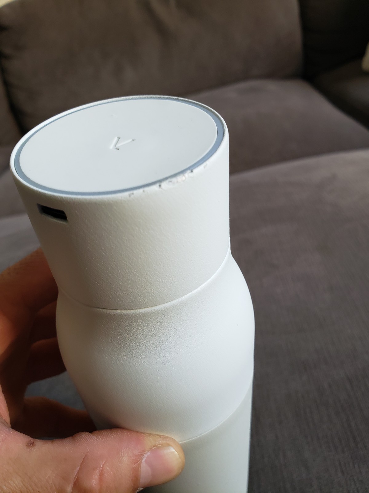 LARQ PureVis Self-Cleaning Insulated Water Bottle Granite White 500ml/17oz