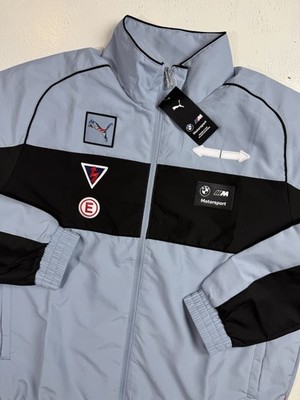 Puma BMW Motorsport Men XL Blue Wash SDS 2.0 BADGE Full Zip Jacket