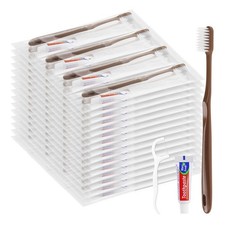 LLHQAMT Disposable Toothbrushes with Toothpaste, Travel Toothbrush Kit, Indiv...
