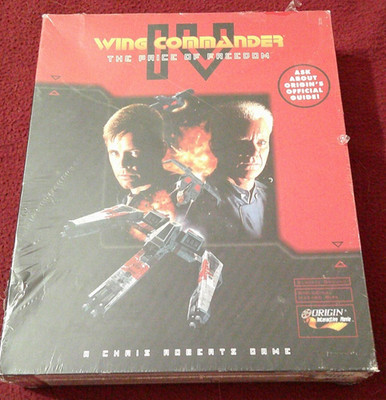 Wing Commander IV The Price Of Freedom PC big box CD ROM NIB shrinkwrap tears
