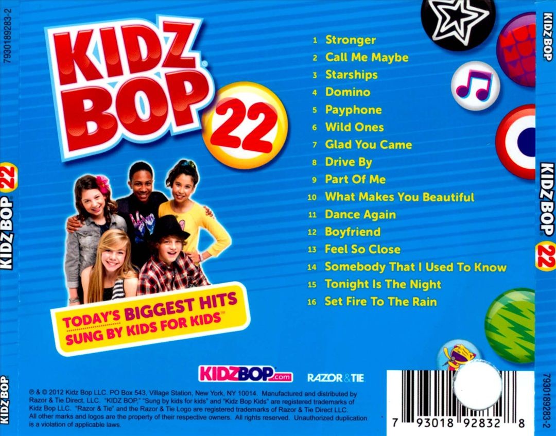 Kidz Bop, Vol. 22 by Kidz Bop Kids (CD, 2012) for sale