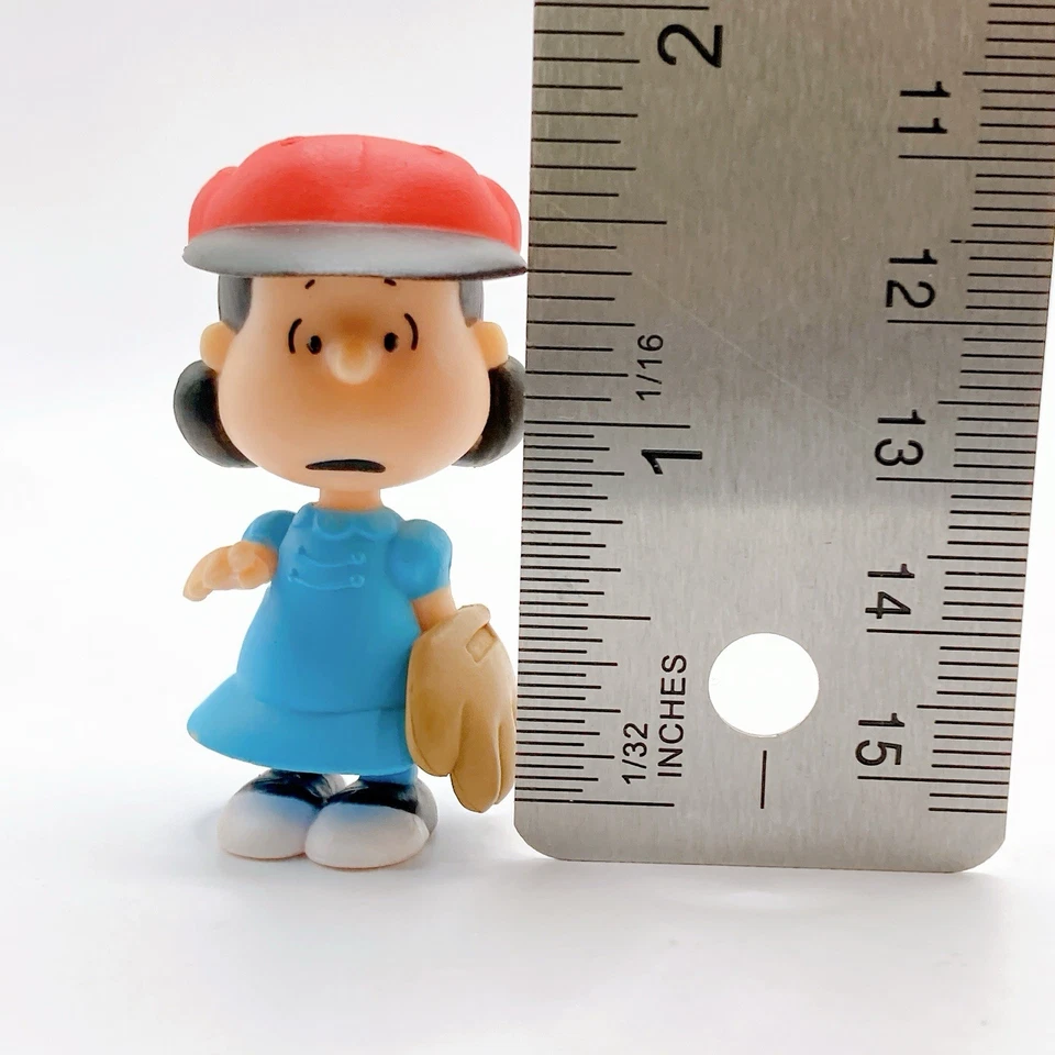 Lucy Peanuts Mascot Mini Figure Narabundesu Baseball ver Bandai Japan Anime F/S - Image 2 of 4