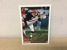 Matt Stover Autographed Card - 1994 Topps Football - Browns