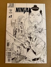 Ninjak #1 Clay Mann Rare Sketch Variant | VF/NM 2015 Valiant | Combine Shipping