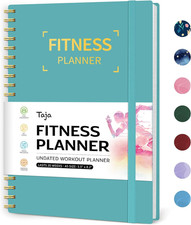 Fitness Workout Journal for Women  Men, A5 5.5" X 8.2" Workout Log Book Planne