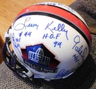 8 HOF RB's signed mini helmet w / 5 COA's - Sayers, Kelly, Thomas, Hornung + 4 — photo 7